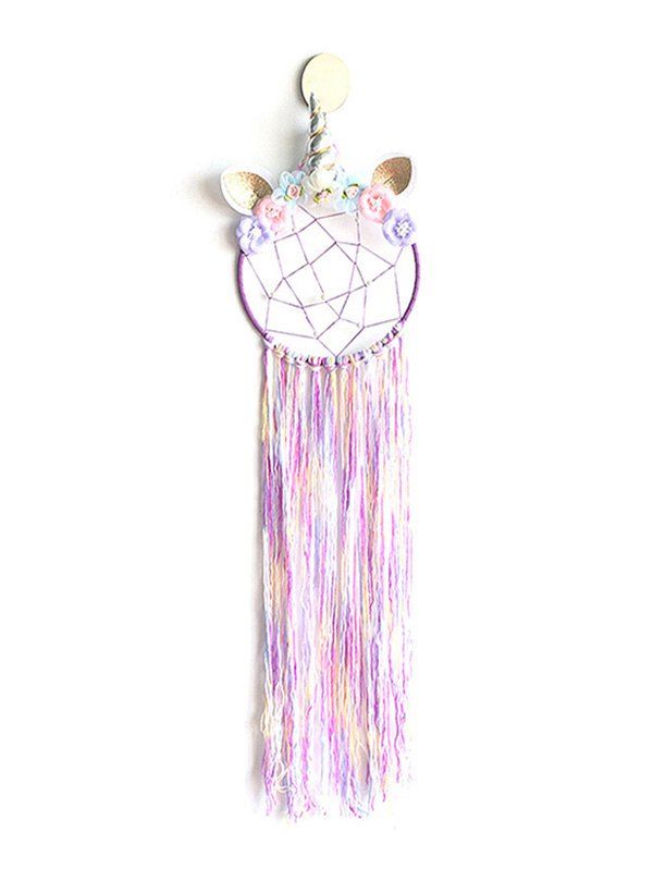 

Home Decor Unicorn Fringe Flower Dream Catcher, Mauve