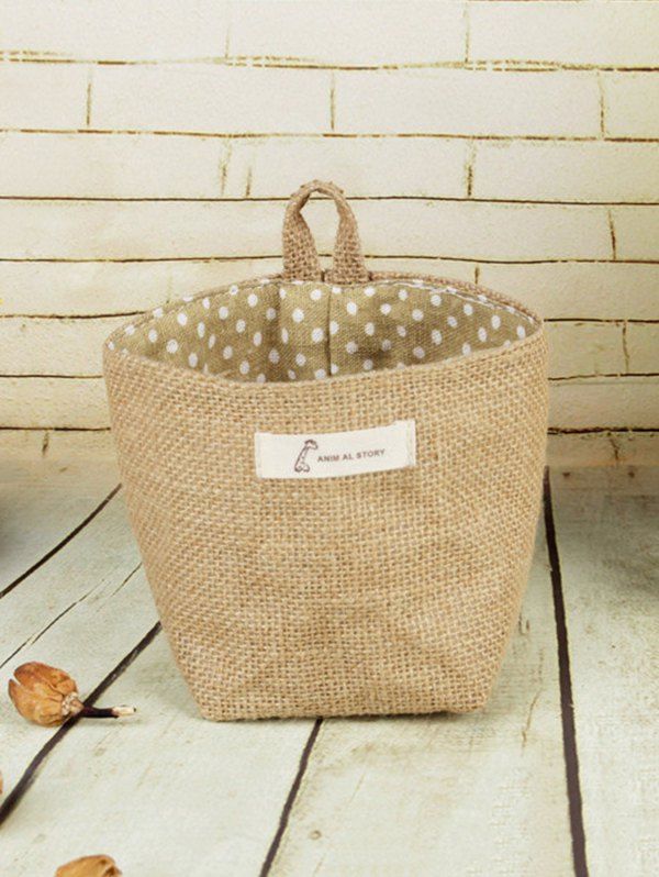

Dots Striped Sacks Hanging Storage Basket, Multi-b