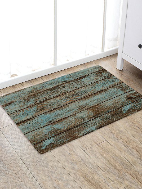 

Retro Wooden Pattern Floor Rug, Multi