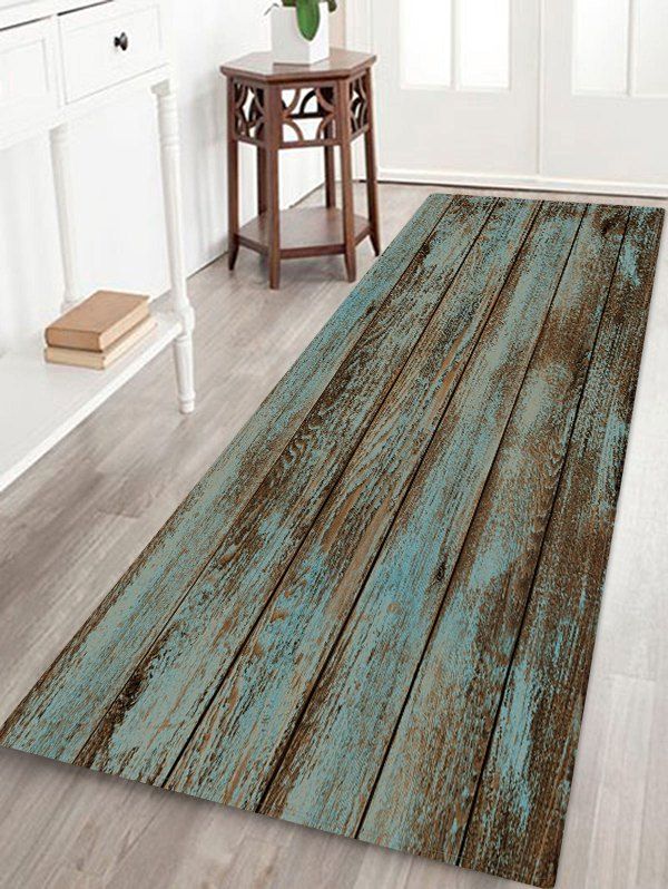 

Retro Wooden Pattern Floor Rug, Multi