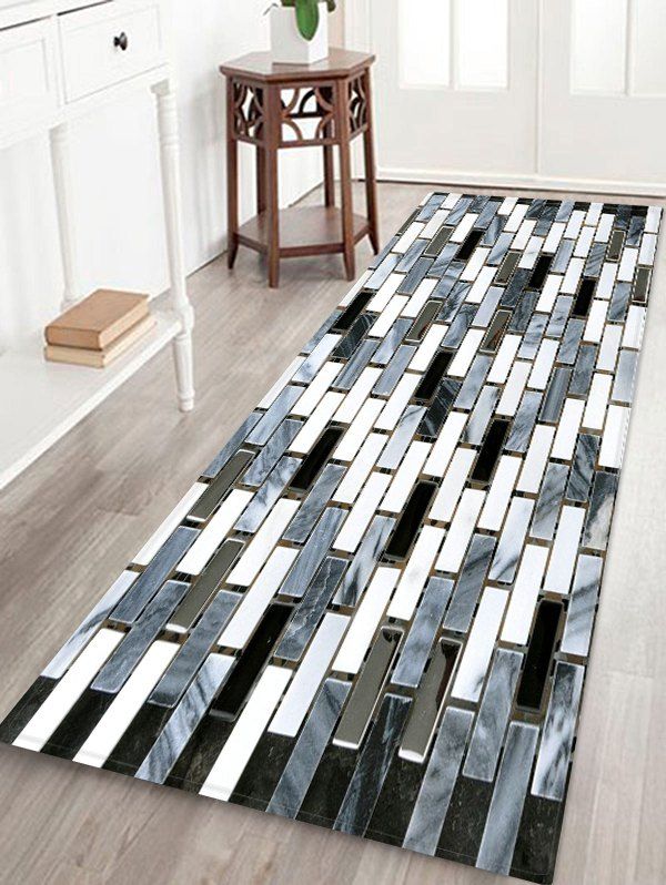 

Brick Wall Non Slip Rug, Multi