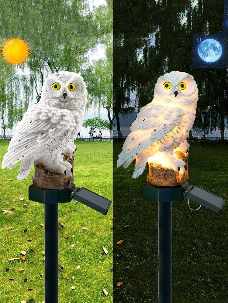 

Owl Shape Outdoor LED Sun Energy Light, White