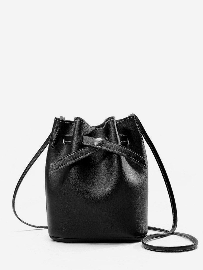 

Bucket Crossbody Bag, Black