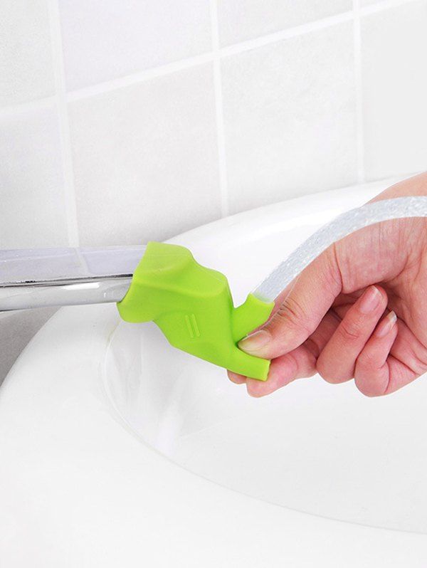 

Silicone Water Tap Extension Water Faucet Extender, Green