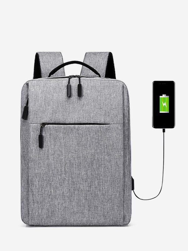 

Portable Travel Rectangle Backpack, Gray