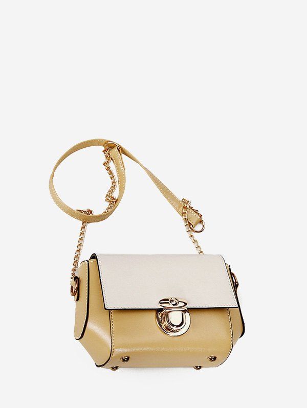 

Casual Cover Colorblock Crossbody Bag, Peach