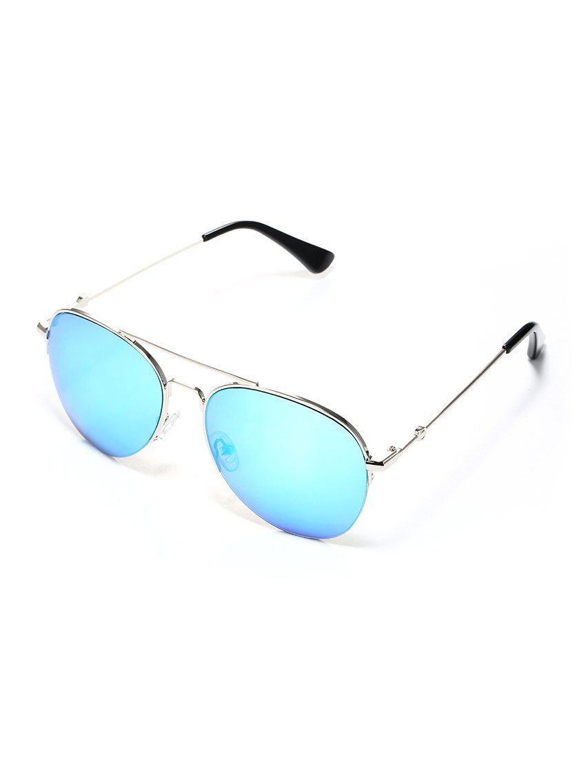 

Travel Bar Metal Pilot Sunglasses, Light blue