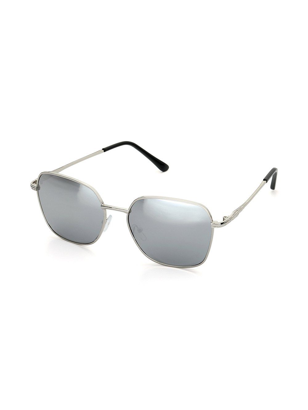 

Retro Driver Square Metal Sunglasses, Gray