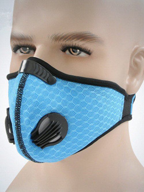 

Outdoor Active Carbon Mesh Breathing Cycling Mask, Ocean blue