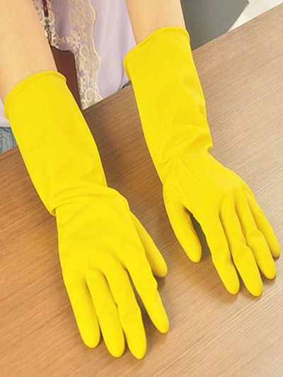 

Kitchen Tool Waterproof Dishwashing Gloves, Yellow