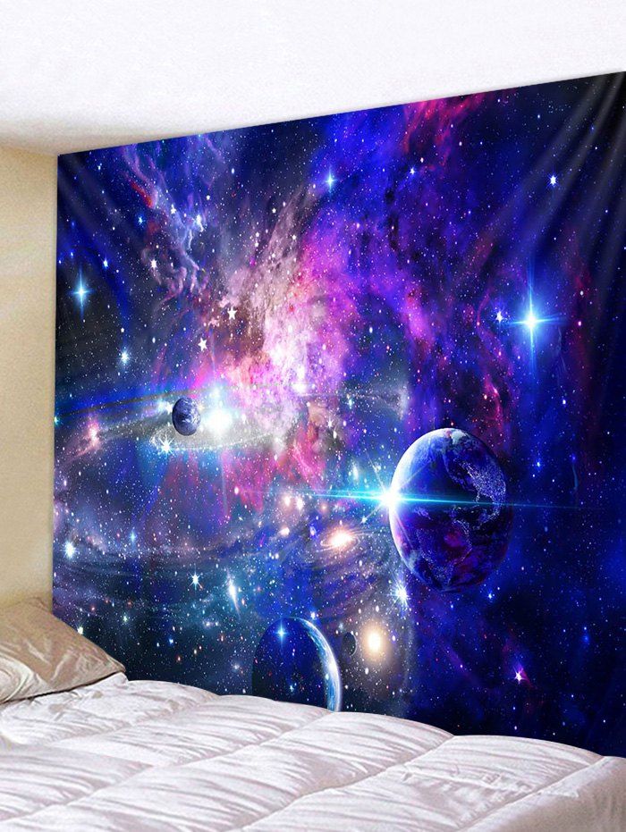 

Polyester Starry Sky Pattern Decor Tapestry, Multi
