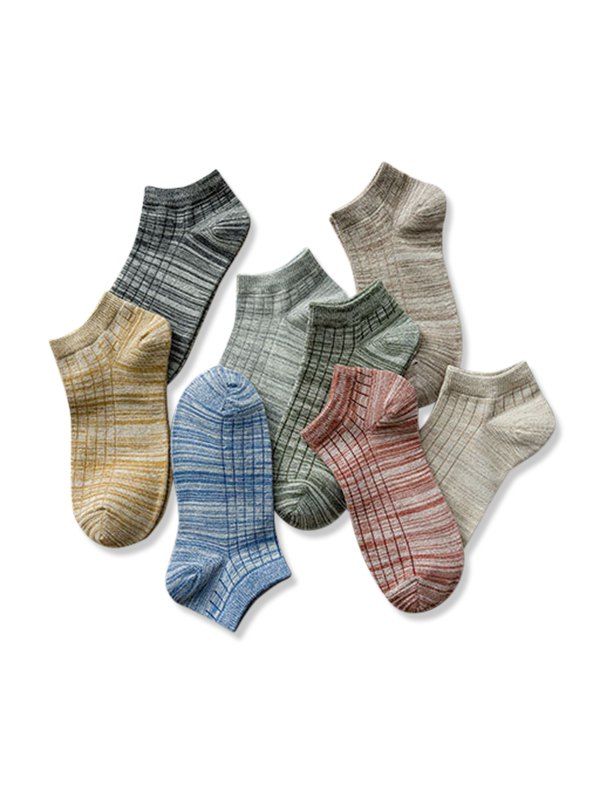 

Retro Striped Ankle Socks, Multi-a