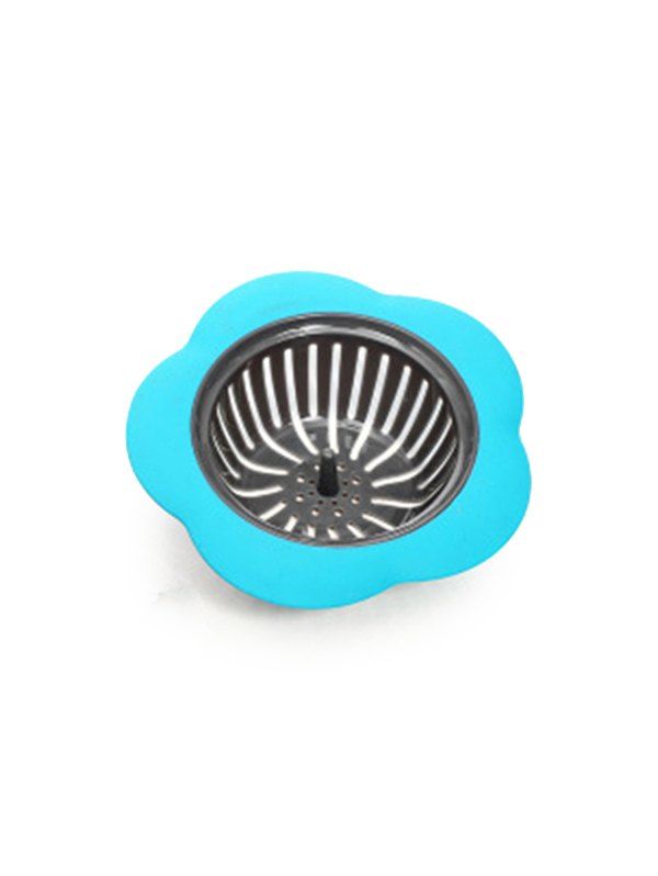 

Flower Shape Kitchen Anti-clog Sink Drain, Baby blue
