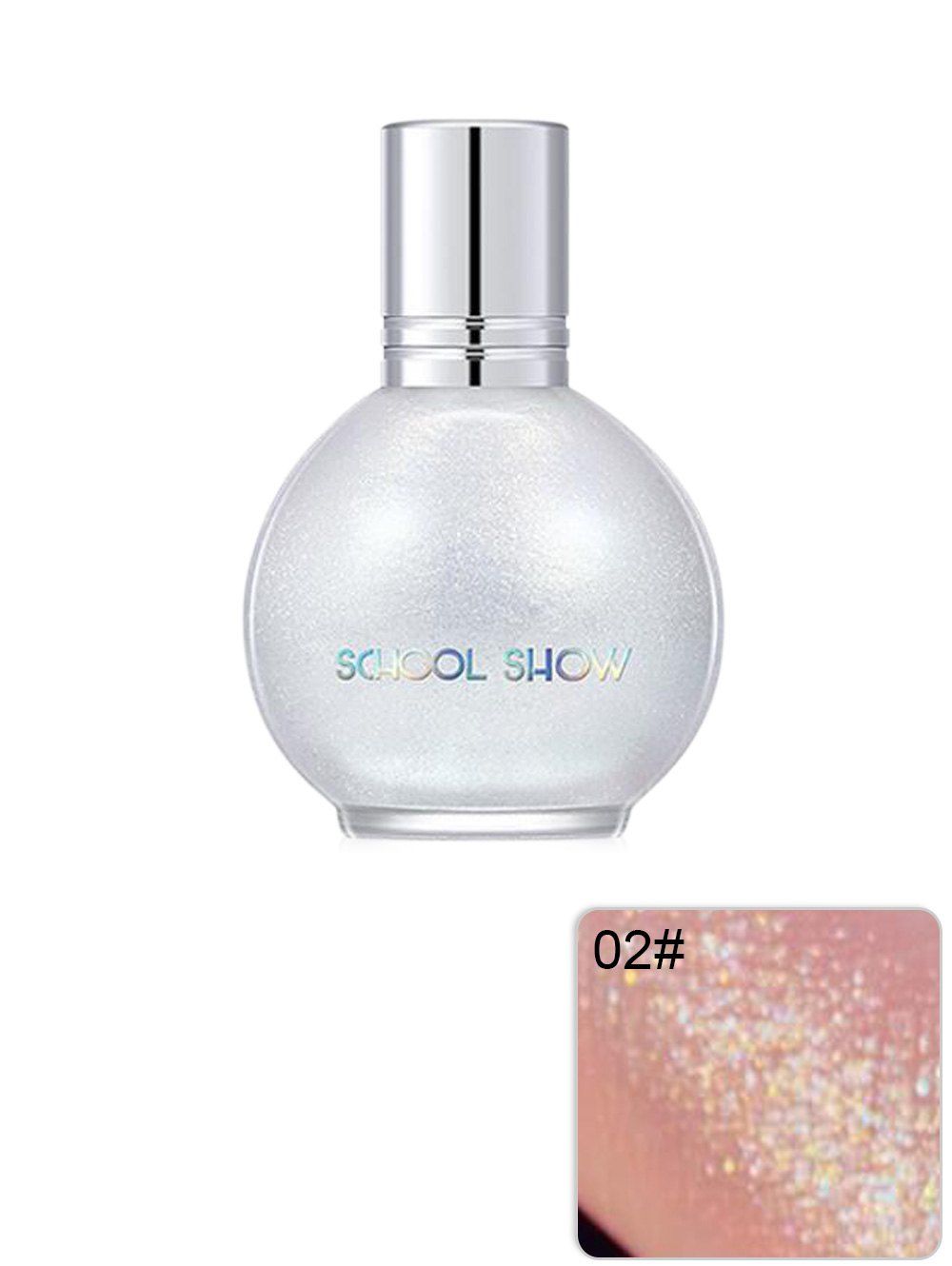 

Diamond Bomb Glitter Highlighter Liquid, Silk white