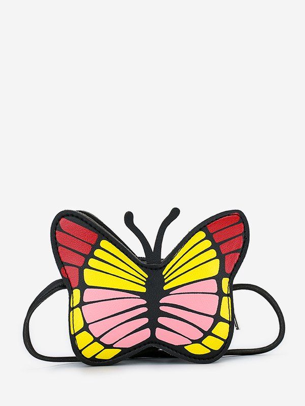 

Cartoon Butterfly Shape Crossbody Bag, Black