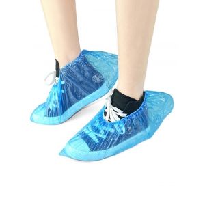 

100Pcs Disposable Shoes Covers, Silk blue