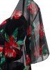 Plus Size Underwire Floral Tankini Swimsuit With Cover Up Set -  