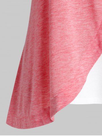 

Plus Size Button Colorblock Tank Top, Multi
