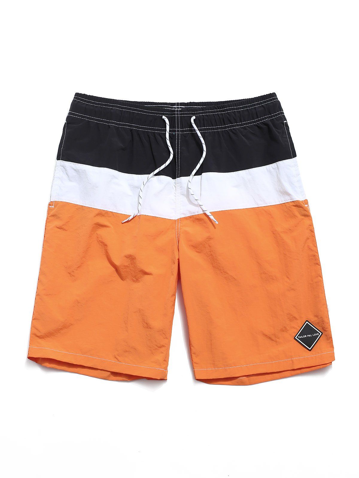 

Colorblock Panel Casual Shorts, Sandy brown