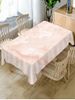Marble Print Fabric Tablecloth -  