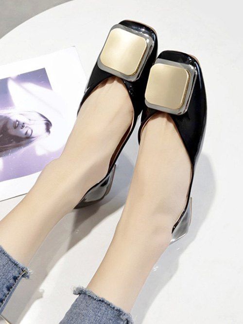 embellished flat shoes