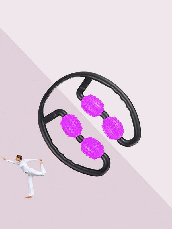 

Ring Binder Leg Stovepipe Muscles Massage Foam Roller Yoga Fitness Mace, Purple