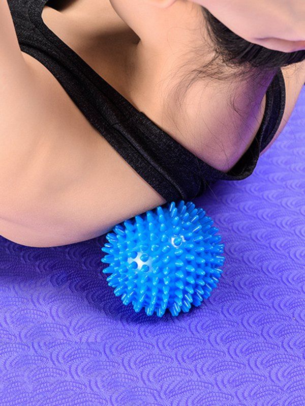 

Hedgehog Shape Yoga Spiky Massage Ball Roller, Blue