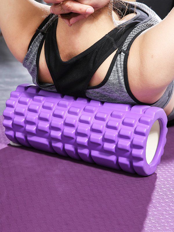 

High-density Yoga Foam Roller For Pilates Exercise Muscle Massage, Purple