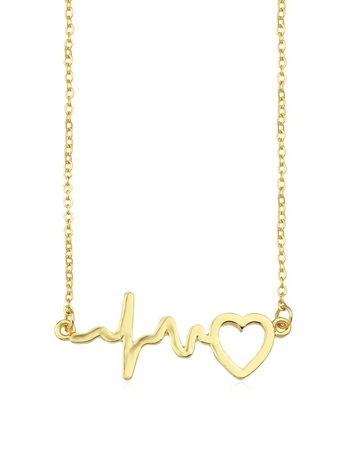 

Love Wave Line Pendant Necklace, Gold