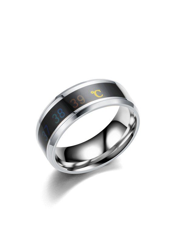 

Temperature Sensing Change Color Ring, Silver