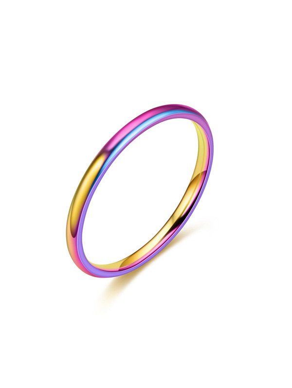 

Smooth Titanium Steel Couple Ring, Acu camouflage