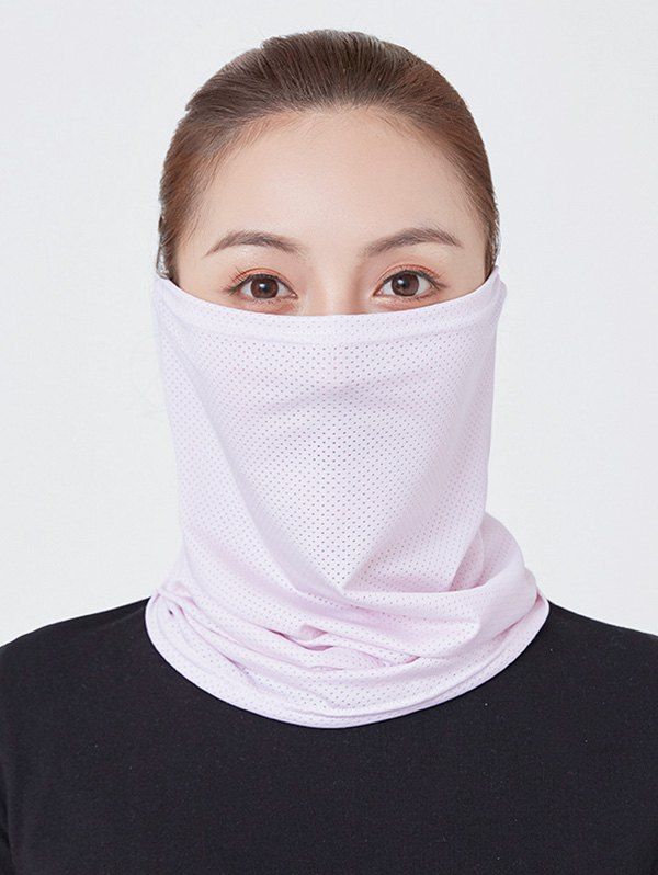 

Solid Color Breathable Hole Scarf, Light purple