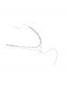 Brief Double Layered Disc Choker Necklace -  