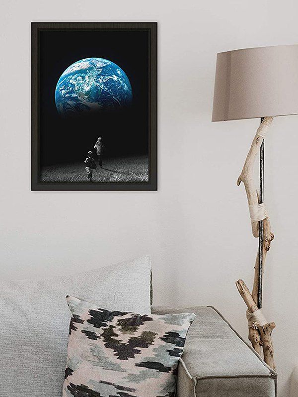 

Home Decoration Planet Pattern Wall Poster, Black