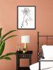 Home Decoration Flower Body Sketch Print Wall Poster -  