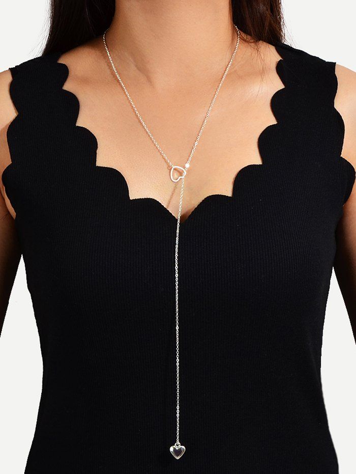 

Love Heart Pendant Necklace, Silver