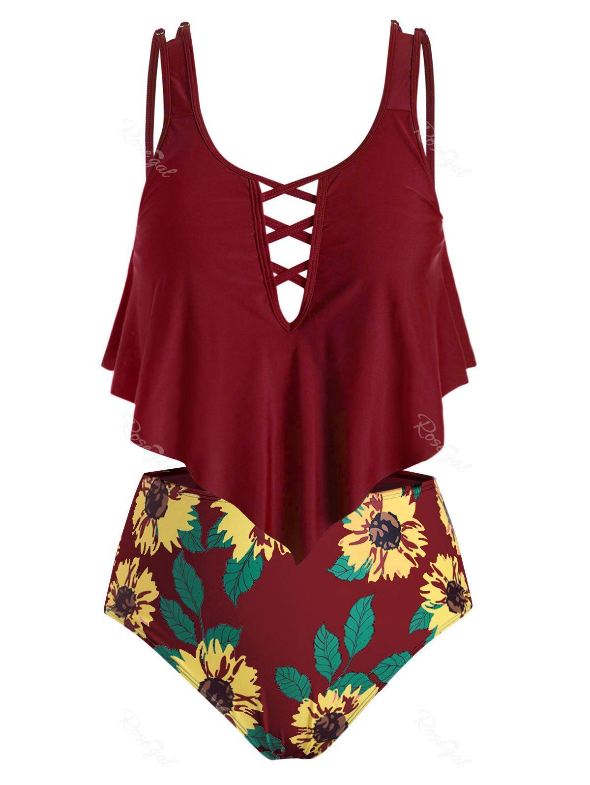 sunflower bathing suit plus size