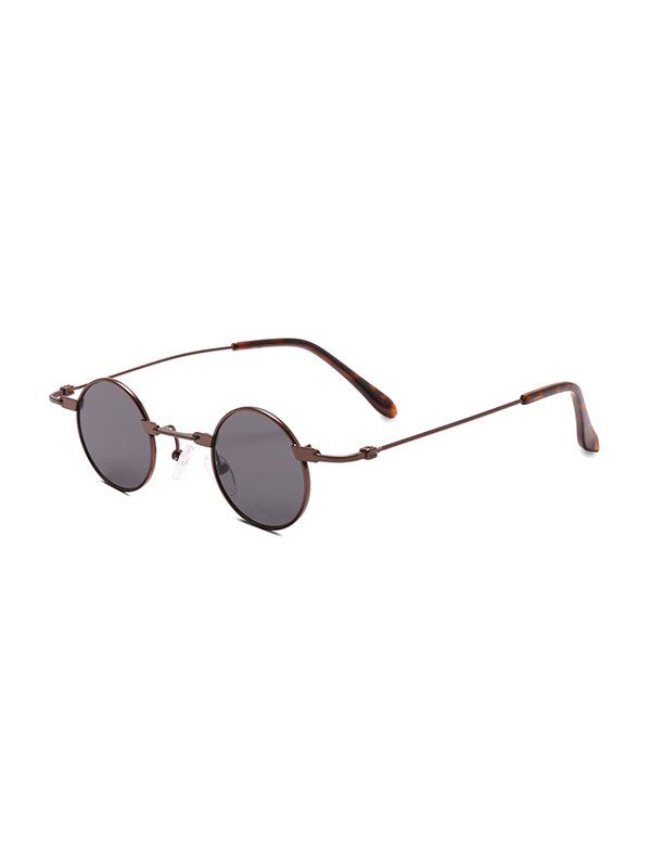 

Retro Small Metal Round Sunglasses, Coffee