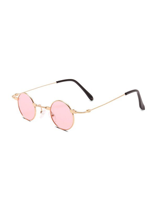 

Retro Small Metal Round Sunglasses, Pink