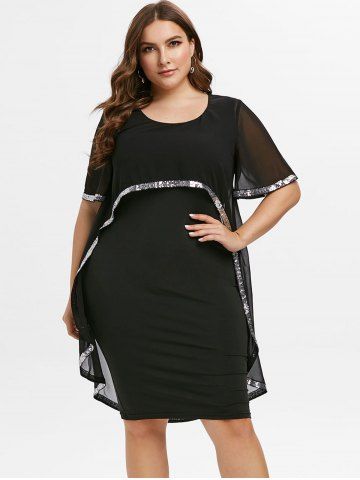 robe paillette grande taille pas cher