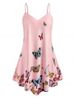 Plus Size Butterfly Print Swing Cami Top -  