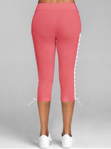 Lace Up Capri Leggings