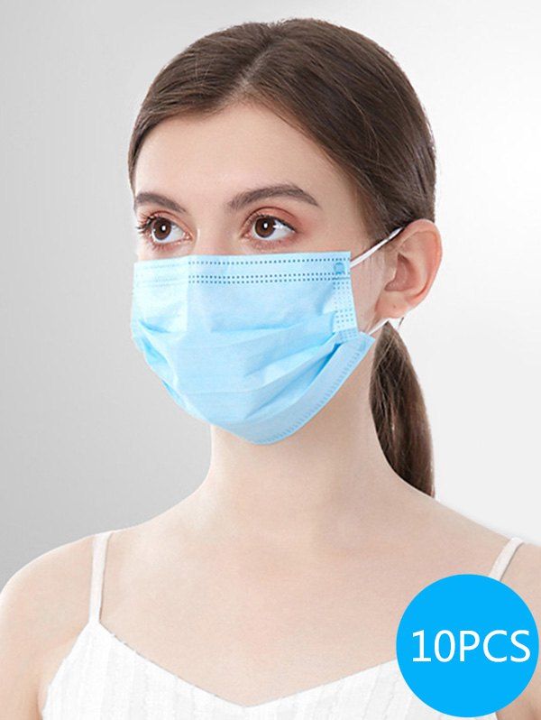 10PCS 3-layer Disposable Breathing Masks With FDA And CE Certification thumbnail