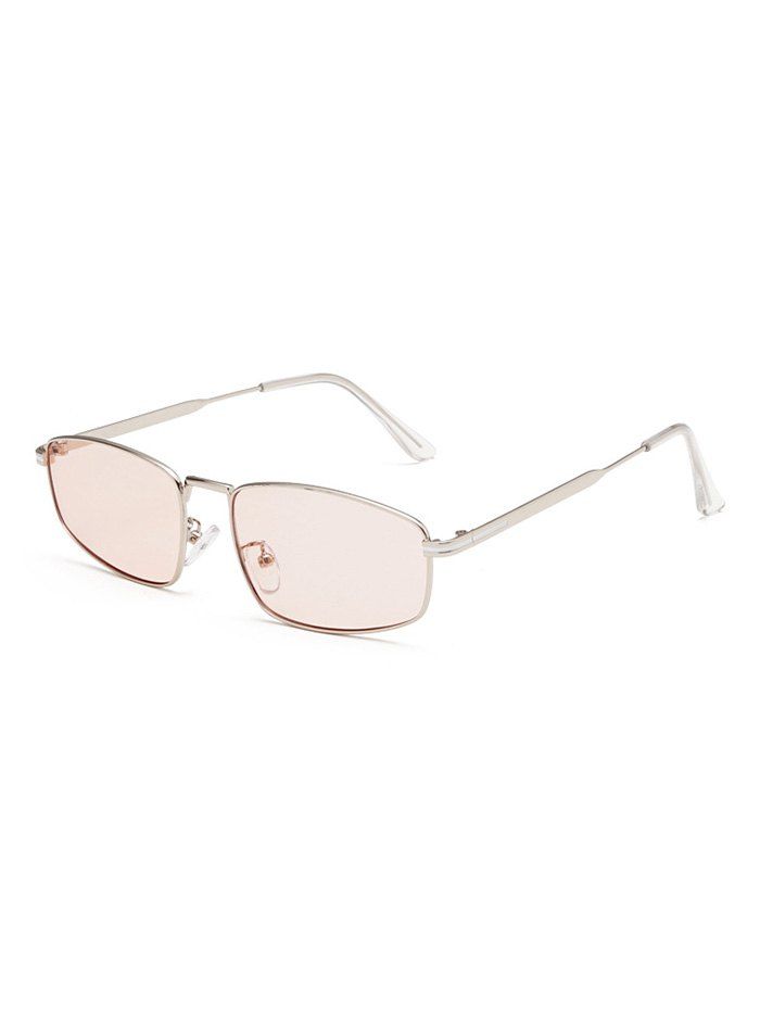 

Metal Irregular Retro Sunglasses, Pink