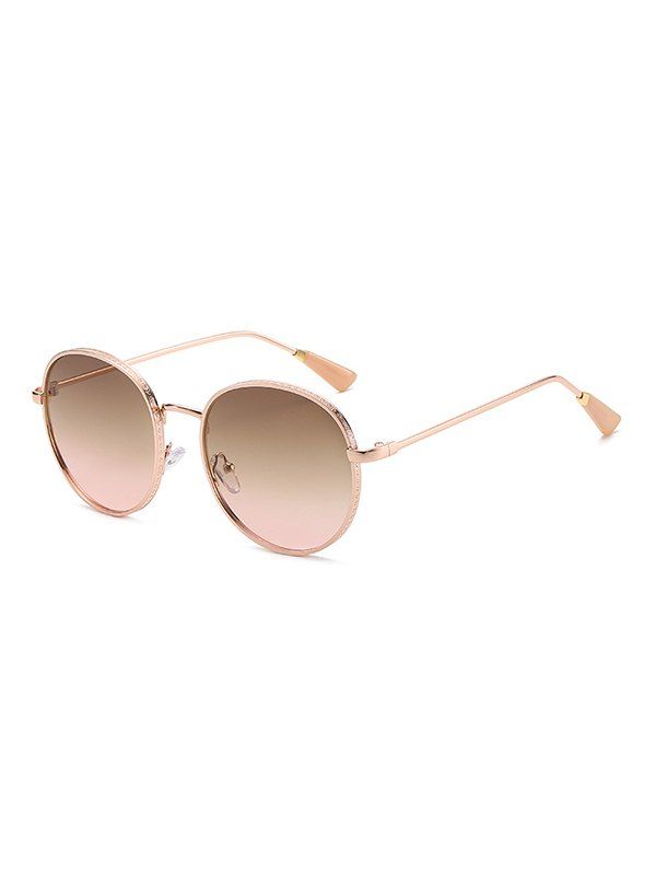 

Round Metal Retro Sunglasses, Pink