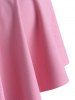 Plus Size Ribbed Ruffled High Rise Tummy Control Tankini Swimwear -  
