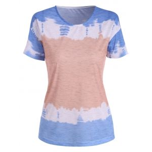 

Dip Dye Print Basic Tee, Cornflower blue