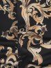 Baroque Print Button Up Short Sleeve Shirt -  