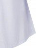 T-shirt Teinté Panneau en Dentelle de Grande Taille - Blanc Lait L