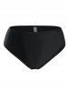 Plus Size Knotted Striped Print Mesh Panel Cross Modest Tankini Swimwear -  